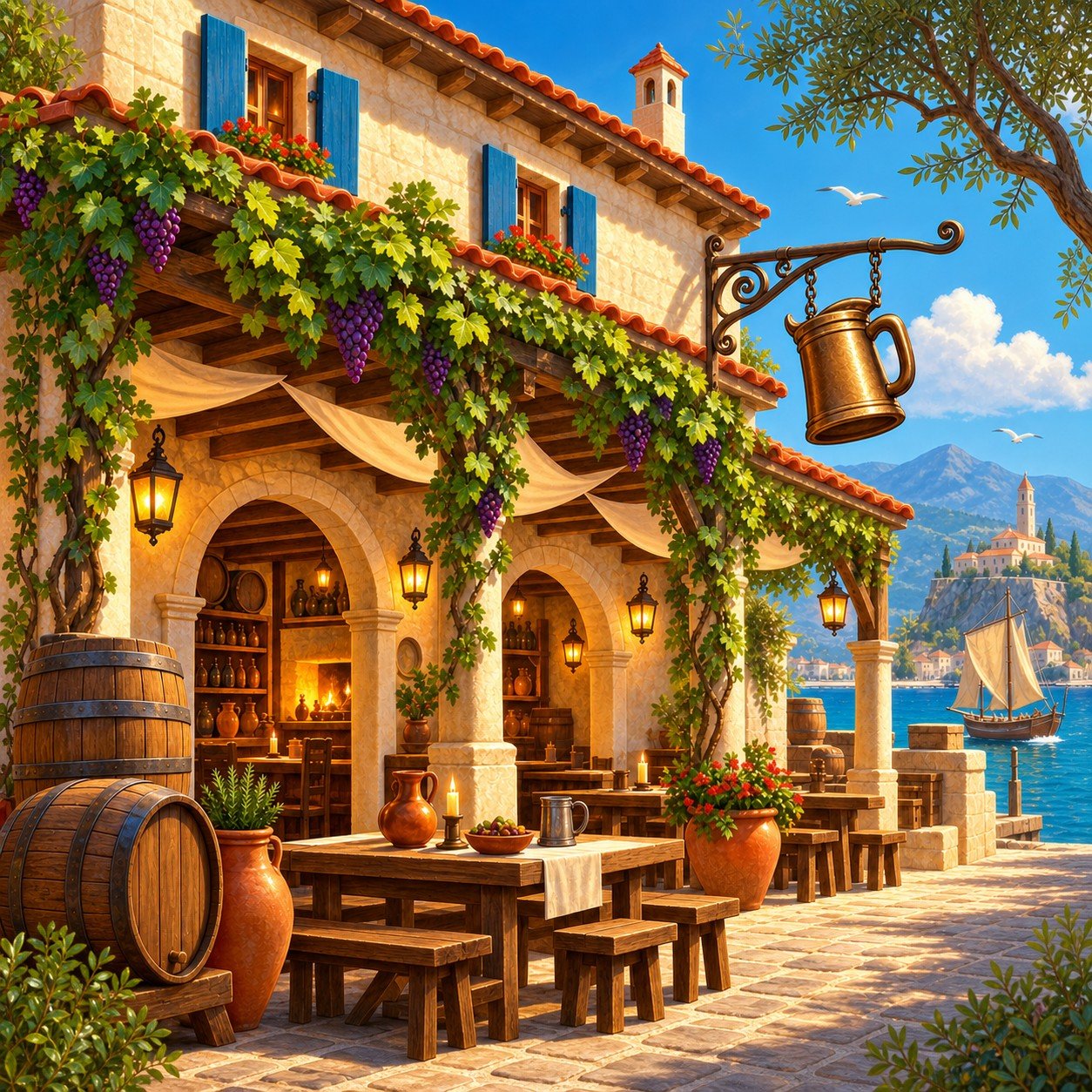 Merchant storage artwork